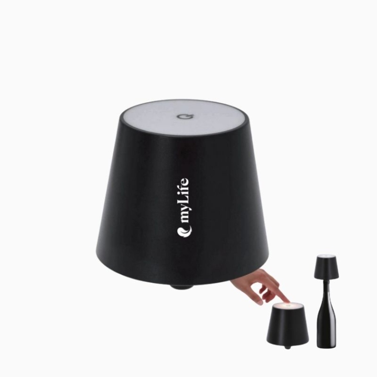 Stolová lampa s USB nabíjaním na fľašu vína