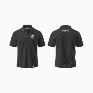 Bavlnená polokošeľa Black
