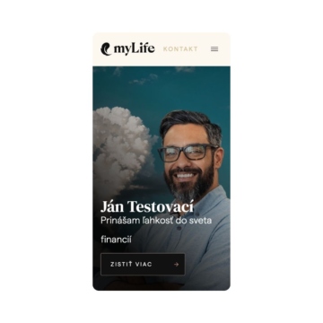 myLife osobná webstránka